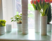 Textured Cylinder Vase #34