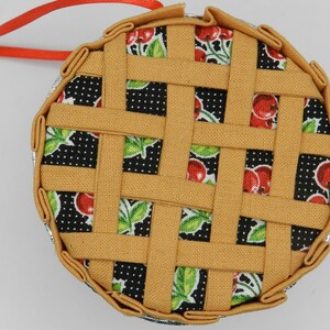 Cherry Pie Ornament | Fabric Ornament