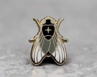 SECONDS SALE Fly Enamel Pin, Bug Pin, Mini Pin, Insect Pin, Goth Pin, Witchy Pin, Gift For Him, Gift For Sister, Girlfriend Gift Under 15