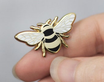 VENTA DE SEGUNDOS: Pin de esmalte de abejorro, pin de abeja, pin de insecto, pin de solapa, pin bohemio, regalo para un amigo, regalo para un compañero de trabajo, regalo por menos de 15