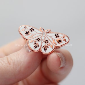 New Beginnings Moth Enamel Pin