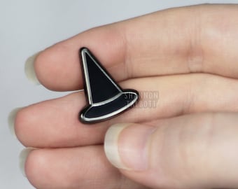 Little Witch Hat Enamel Pin, Spooky Pin, Cute Halloween Pin, Witchy Pin, Board Filler Pin, Gift for Friend, Gift for Coworker, Gift Under 15