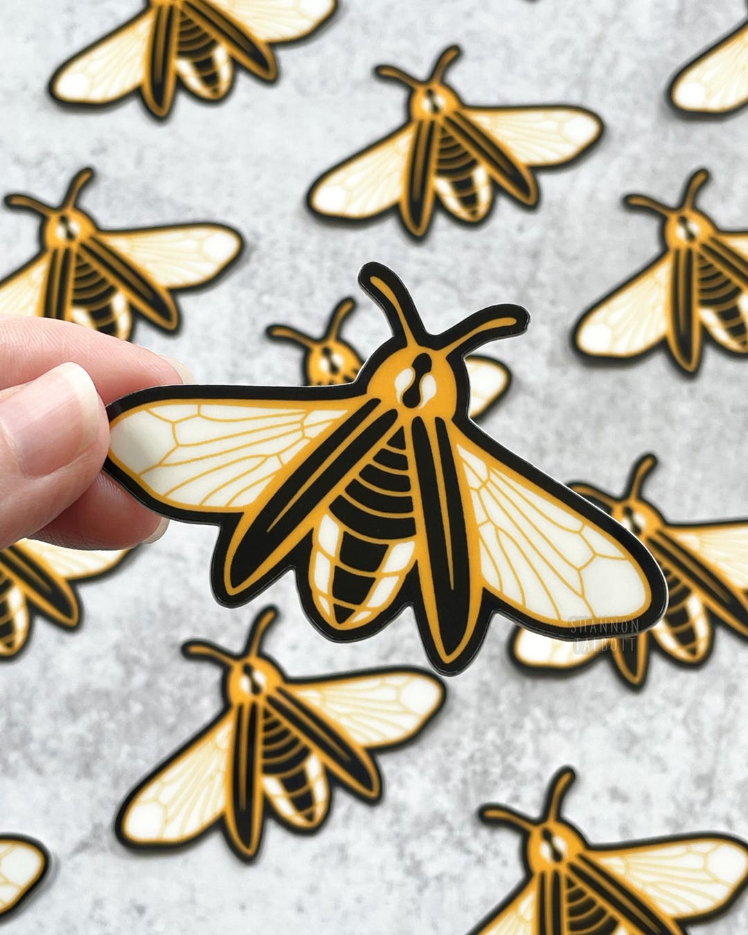 Firefly Sticker, Vinyl Lightning Bug Sticker, Glow in the Dark Sticker ...