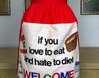 Vintage Novelty Apron -- Too Cute!
