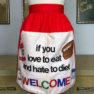 Vintage Novelty Apron -- Too Cute!