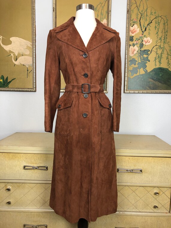 Vintage 1970s Simpsons Suede Jacket - Leather Outer, Acetate
