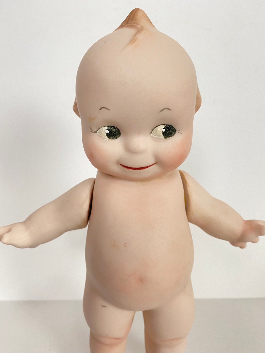 Vintage Kewpie Style Ceramic Doll Handmade by Teresa in 1989 Etsy
