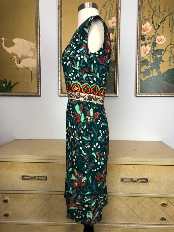 1990s Vintage Indian Cotton Dress -- Colorful Pri… - image 5