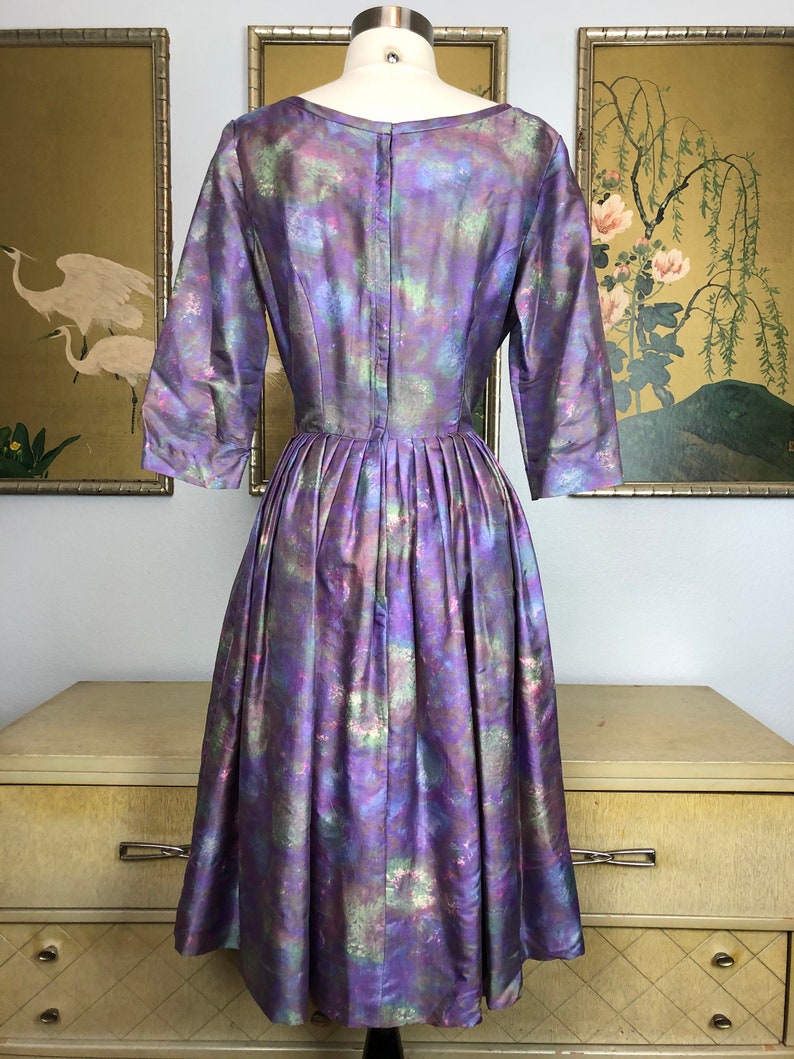 1950s Vintage Silk Dress by Carol Lee Delicate Floral - Etsy