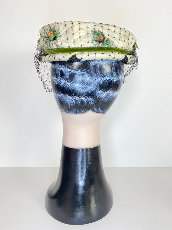 1960s Vintage Black Woven Hat by Phil Strann, Cal… - image 10