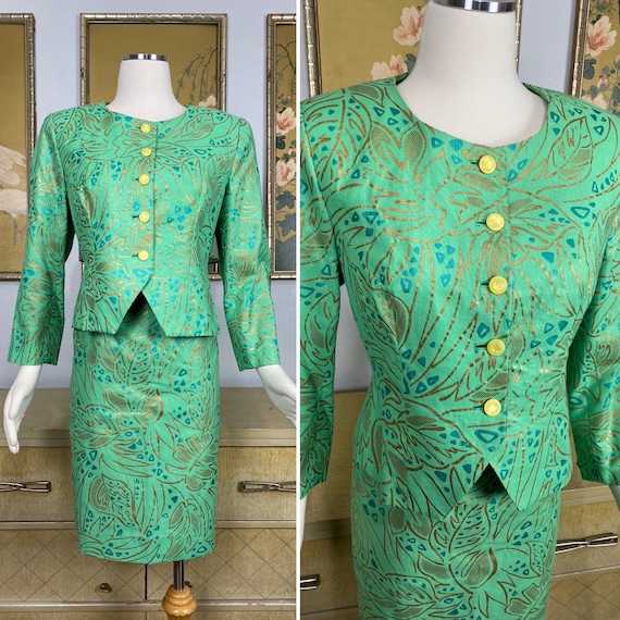 1980s Vintage Blazer and Skirt Set by Dressmaker C