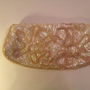 1950s Beaded and Sequined Bag by David's ImportFoldover Clutch image 5