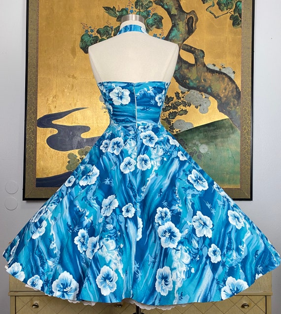 1950s Vintage Hawaiian Dress by Lauhala, Made in … - image 10