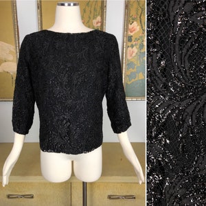 1950s Vintage Lace Blouse -- Simple and Sparkly!