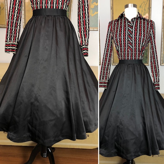 1980s Vintage Skirt by Luis Estevez -- Wonderfully