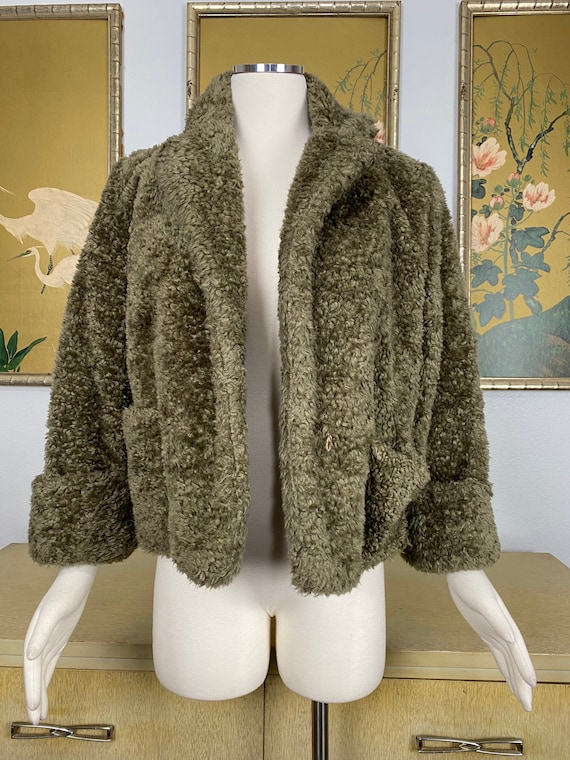 1970s 80s Vintage Faux Fur Jacket, It's Magic by Toni Garment