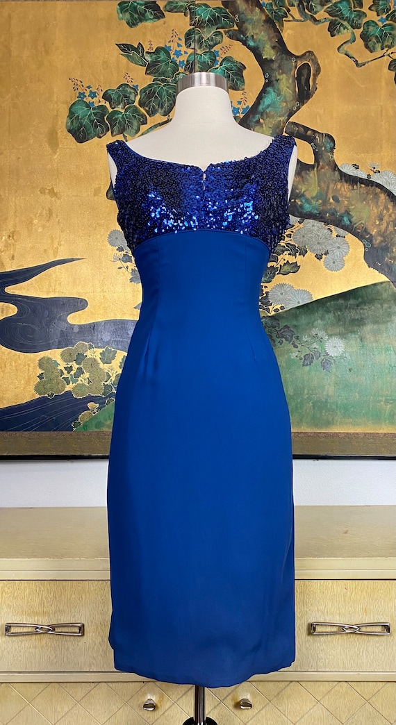 flutter sleeve maxi dress Floral Embroidered With Sheer Sleeves In Navy Multi Sizes:UK 6 Washington D.C. Flying Dress sexy sequin dresses