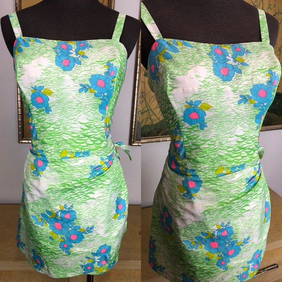1960s Sarong Playsuit Romper by Gabar New York --