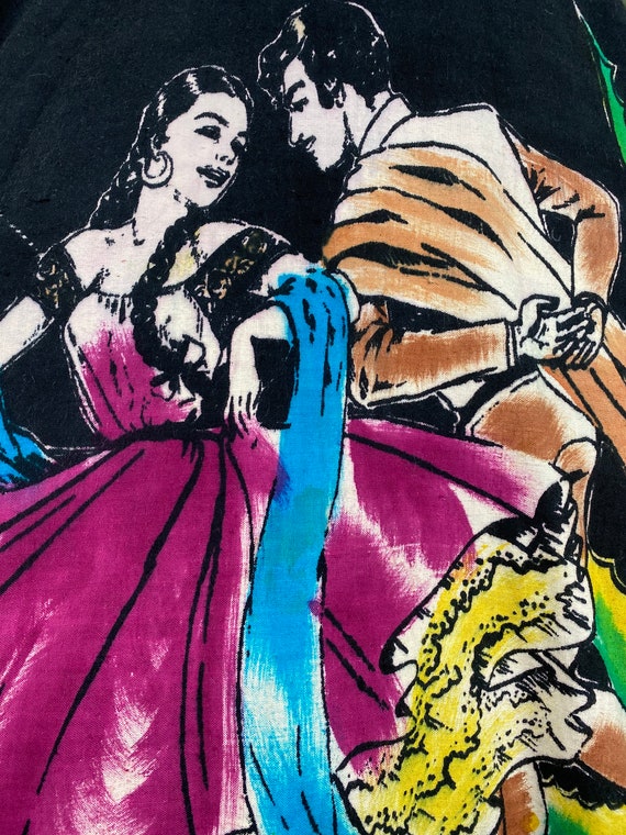 1950s Hand Painted Dancing Couple Skirt main image 0