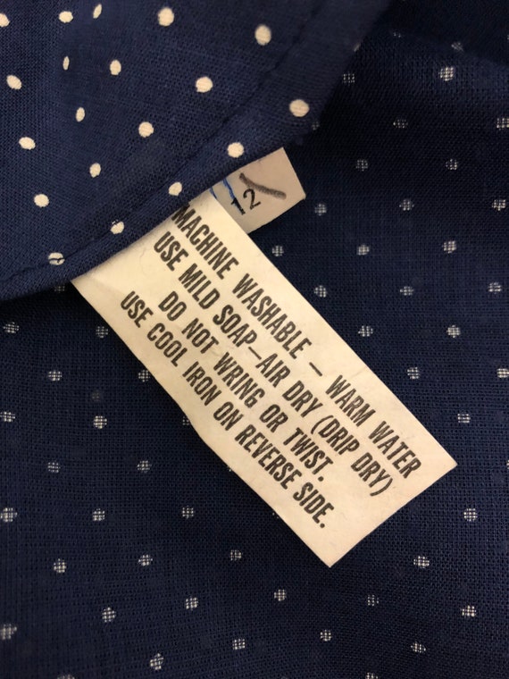 1970s Vintage Boho Style Maxi Dress -- Swiss Dot … - image 6