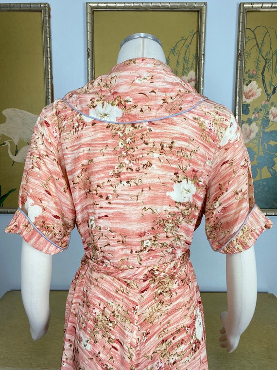 1940s 50s Novelty Print Dressing Gown Styled by C… - image 9
