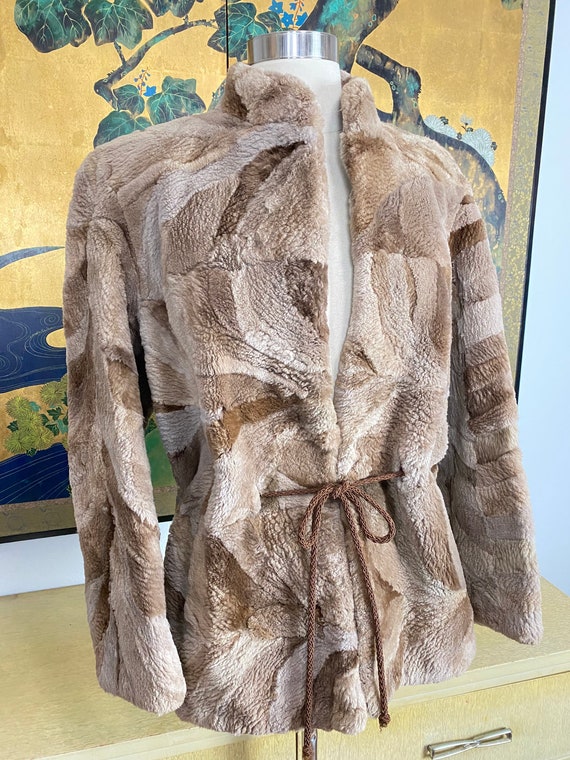 1970s Vintage Patchwork Fur Jacket -- Beautiful S… - image 4