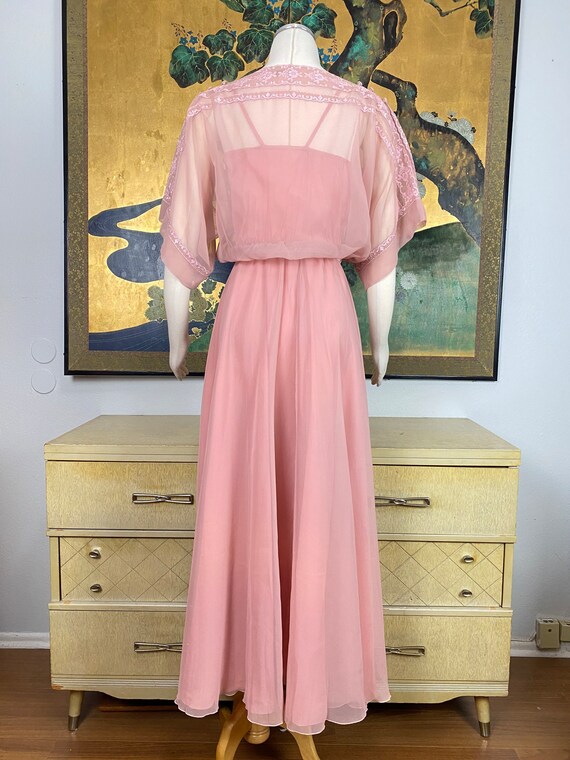 Dusty Rose Maxi Dress Slit S/M main image 0