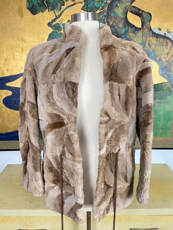 1970s Vintage Patchwork Fur Jacket -- Beautiful S… - image 3