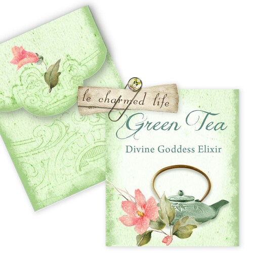 Printable Vintage Tea Bags Shabby Chic Envelopes Botanical Etsy