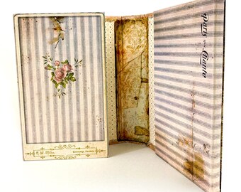 Boho Betty Travel Folio, Chipboard Book Build, Gypsy Junk Journal, Photo Album, Ephemera Kit, Grungy Paper, Vintage, Shabby, Aged Papers
