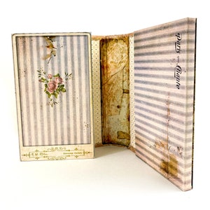 Folio de voyage Boho Betty, composition de livre en carton aggloméré, journal Gypsy Junk, album photo, kit éphémères, papier sale, vintage, minable, papiers vieillis