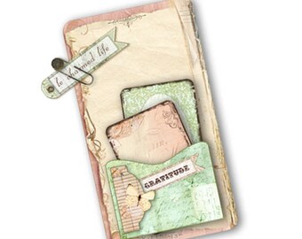 Printable Journal Pages Digital Diary Shabby Background Collage Personal Planner Journal Kit