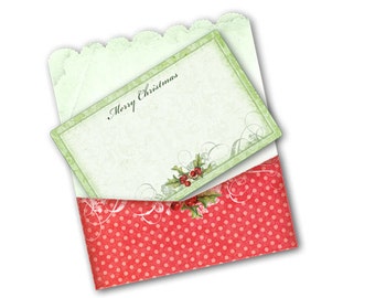 Printable Christmas Envelopes and Cards Instant Digital Holiday Download