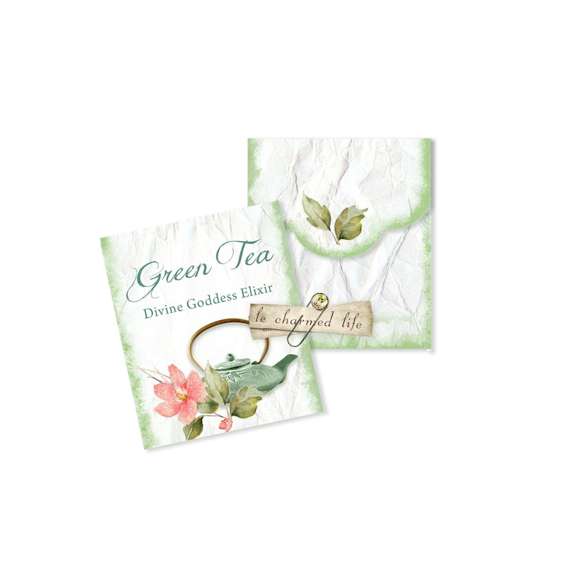 Printable Tea Bag Envelopes Essential Worker Gift Green Tea Etsy