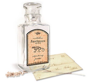 Fall Apothecary Labels Bottle Jar Printable Digital Collage