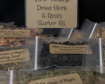 100 count Dried Herbs and Resin Kit