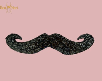 Mosaic Wall Art,  Mosaic Moustache, Handmade, Vintage Inspired,