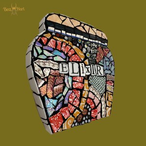 Mosaic Wall Art, Mosaic Jar, Handmade