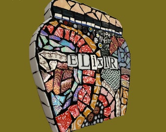 Mosaic Wall Art, Mosaic Jar, Handmade