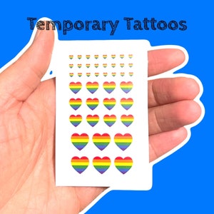 Buy Pride Temporary Tattoos Pack of 2 for Pride Festival Rainbow Online in  India  Etsy