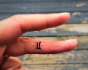 Gemini Tattoo Etsy