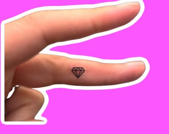 tiny diamond tattoos set of 20 fake tattoos temporary tattoos gemstones