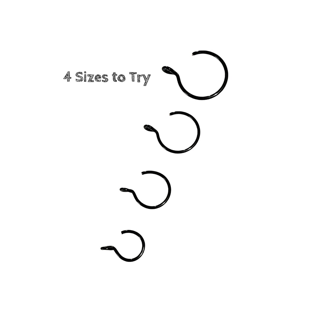 Fake Nose Ring Set of 4 Faux Nose Ring Hoop Nose Ring Etsy