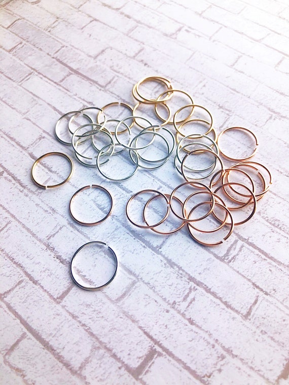 6mm Rose Gold Nose Ring Hoop Cartilage Hoop Earrings Septum RingTragus Nose Ring