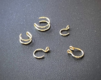 Ensemble best-sellers, faux piercings, faux anneau de nez, anneau de septum, anneau de cartilage, anneau de tragus, anneau de conque, anneau pour les lèvres, anneau pour le lobe d'oreille, à clip