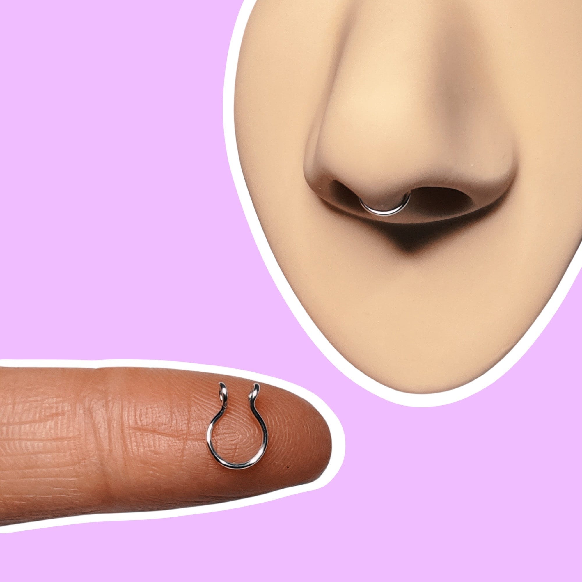 Matte black septum ring outlet