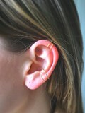 Conch and Helix Fake Piercing Set of Two - Tragus Orbital Cartilage Faux Hoops