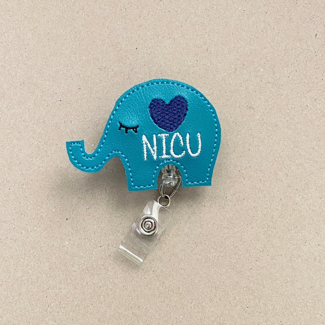 NICU L&D Motherbaby IBCLC Nurse Retractable Reel ID Badge Holder