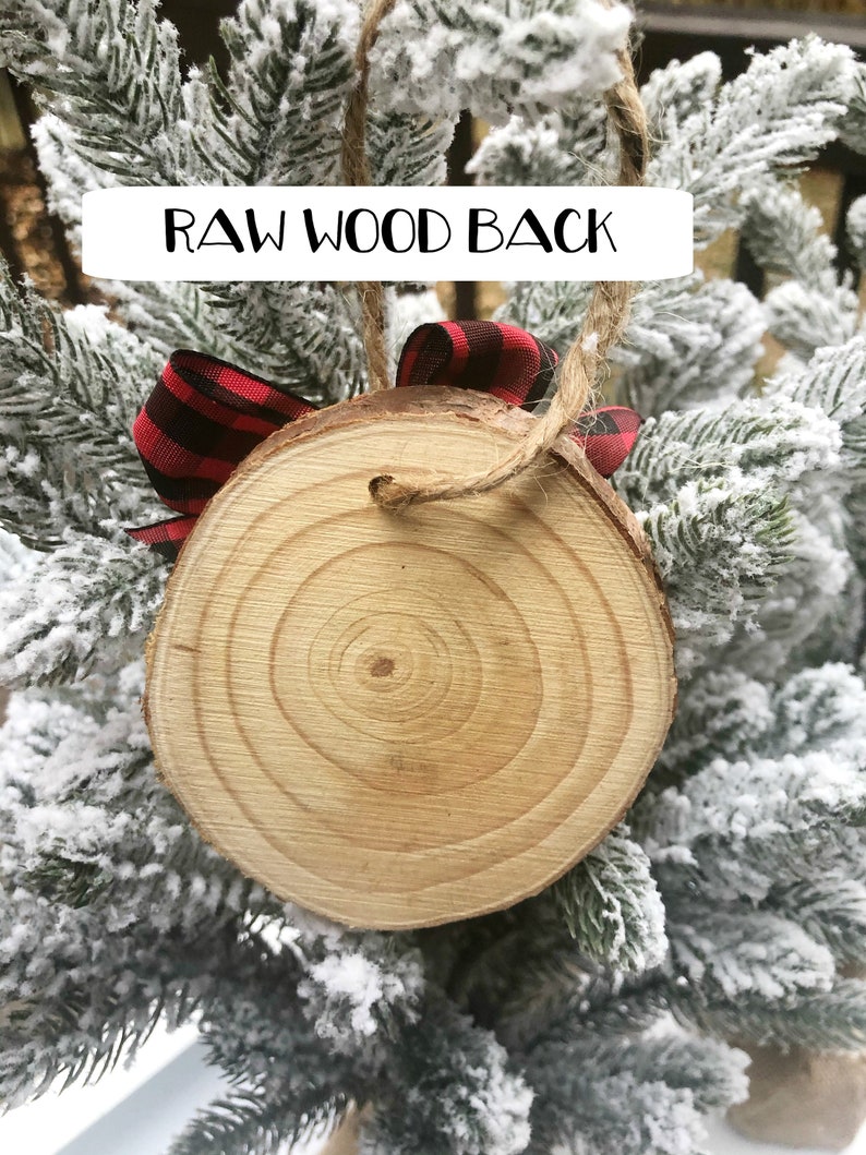 Engaged Christmas Ornament Wood Slice Ornament Christmas Ornament Personalized Wedding couple gift