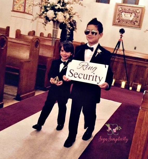 Ring Security Sign Ring Bearer Wood Sign Funny Wedding Prop - Etsy Canada Ring Security Sign Ring Bearer Wood Sign Funny Wedding Prop - Etsy Canada